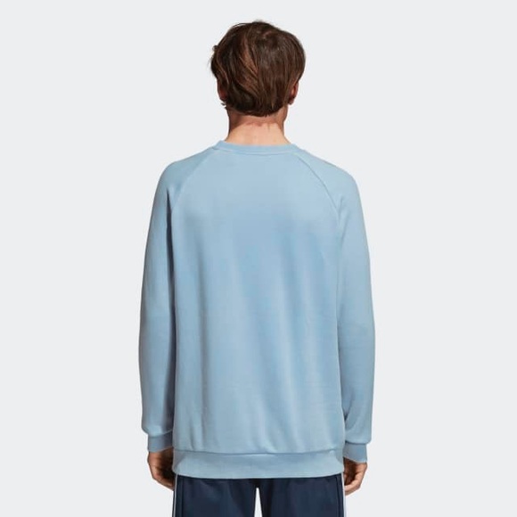 adidas trefoil sweatshirt ash blue